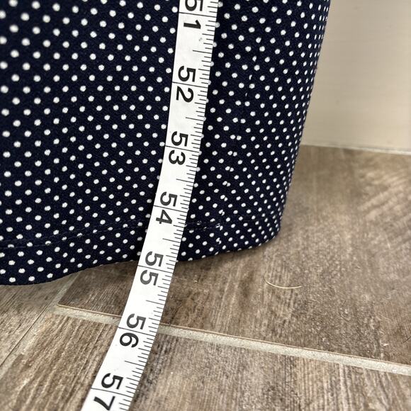 Adrianna Pappell Polka Dot Wide Leg Ruffle Neck Jumpsuit Small - Picture 7 of 15